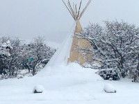 Teepee In Winter